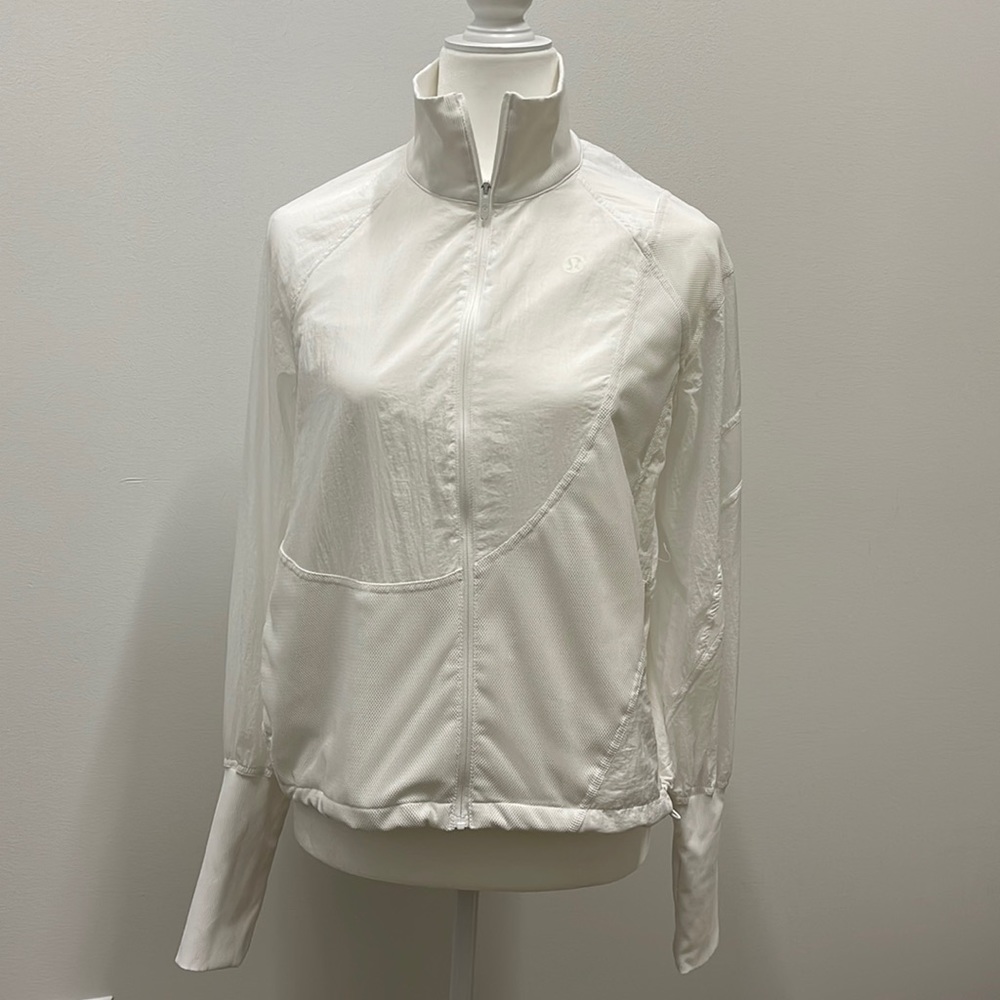 Lululemon water repellent Tennis jacket 8 White